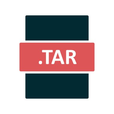 TAR dosya biçimi, basit vektör illüstrasyonu