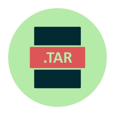 TAR dosya biçimi, basit vektör illüstrasyonu