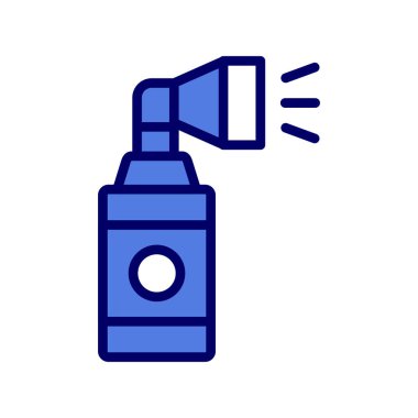 Hava Boynuzu simgesi vektörü. İnce çizgi işareti. izole edilmiş sınır sembolü çizimi