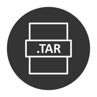 TAR dosya biçimi, basit vektör illüstrasyonu