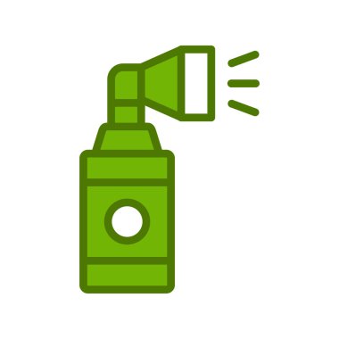 Hava Boynuzu simgesi vektörü. İnce çizgi işareti. izole edilmiş sınır sembolü çizimi