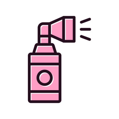 Hava Boynuzu simgesi vektörü. İnce çizgi işareti. izole edilmiş sınır sembolü çizimi