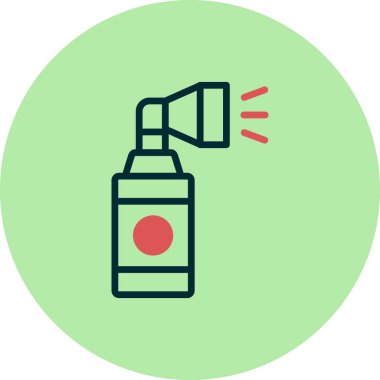 Hava Boynuzu simgesi vektörü. İnce çizgi işareti. izole edilmiş sınır sembolü çizimi