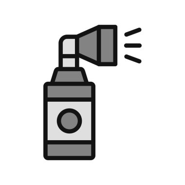 Hava Boynuzu simgesi vektörü. İnce çizgi işareti. izole edilmiş sınır sembolü çizimi