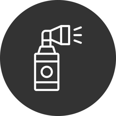 Hava Boynuzu simgesi vektörü. İnce çizgi işareti. izole edilmiş sınır sembolü çizimi