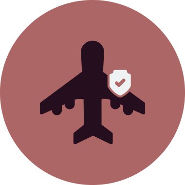 Moda tarzında izole edilmiş uçak simgesi