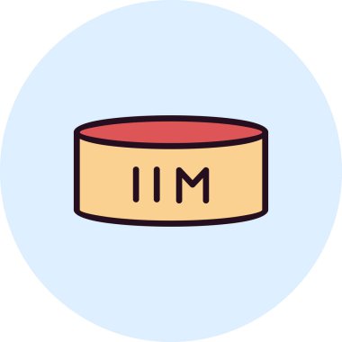 Son kullanma tarihi yemek, web simgesi basit illüstrasyon