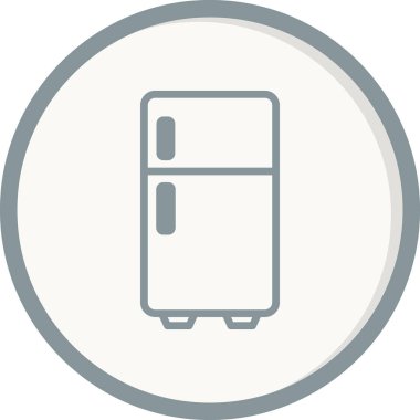 buzdolabı vektör simgesi çizelgesi çizimi