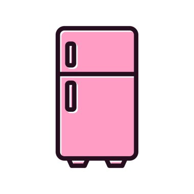 buzdolabı vektör simgesi çizelgesi çizimi