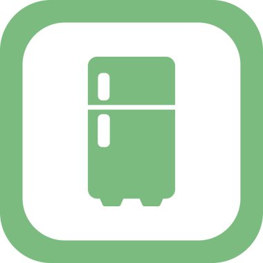 buzdolabı vektör simgesi çizelgesi çizimi