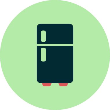 buzdolabı vektör simgesi çizelgesi çizimi