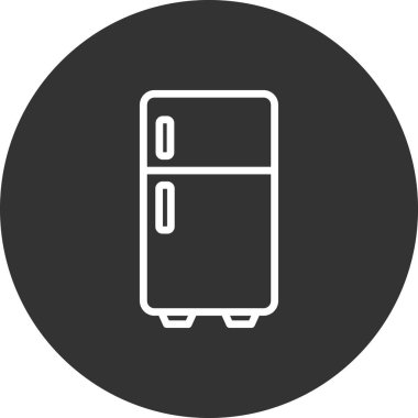 buzdolabı vektör simgesi çizelgesi çizimi