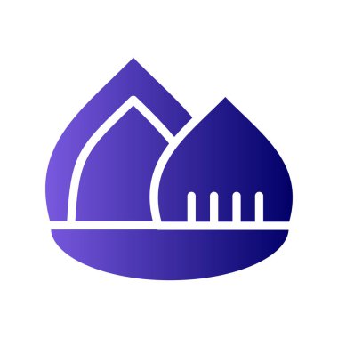 Al Shaheed Parkı, basit bir şekilde eşsiz vektör resimleme simgesi