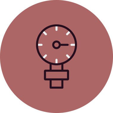 Ölçü simgesinin vektör illüstrasyonu