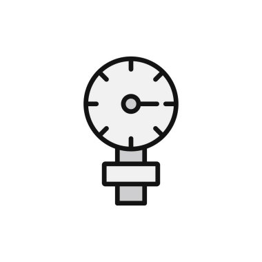 Ölçek simgesi vektör illüstrasyonu