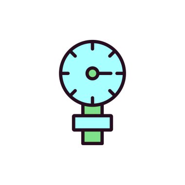 Ölçek simgesi vektör illüstrasyonu