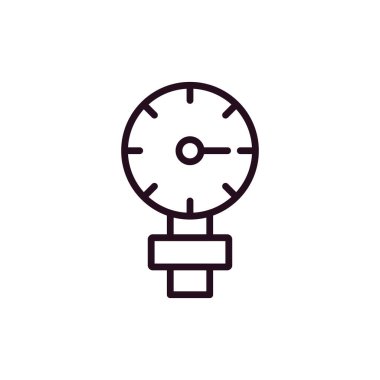 Ölçek simgesi vektör illüstrasyonu