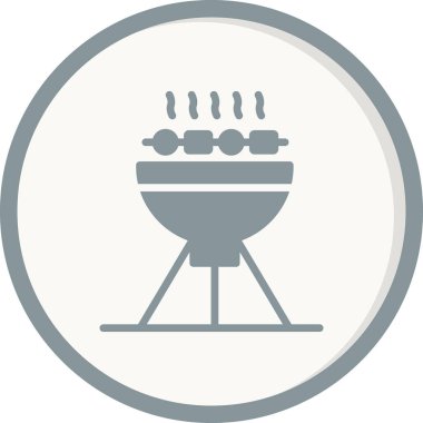piknik ızgarası barbekü ikonu vektör illüstrasyonuName