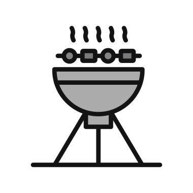 piknik ızgarası barbekü ikonu vektör illüstrasyonuName