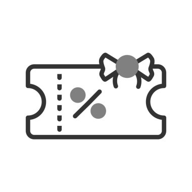 Hediye çeki vektör renk simgesi