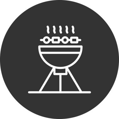 piknik ızgarası barbekü ikonu vektör illüstrasyonuName