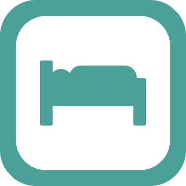 yatak ağı ikonu vektör illüstrasyonu