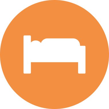 yatak ağı ikonu vektör illüstrasyonu