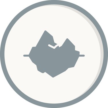 Buzul ikonu. vektör izole.