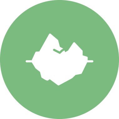 Buzul ikonu. vektör izole.