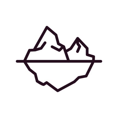 Buzul ikonu. vektör izole.