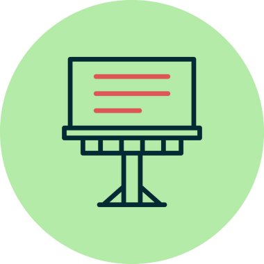 Billboard simgesi. vektör çizim