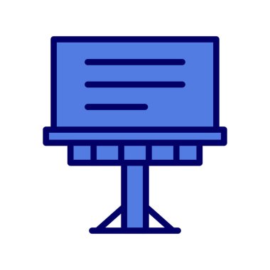 Billboard simgesi. vektör çizim