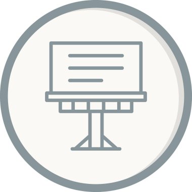 Billboard simgesi. vektör çizim