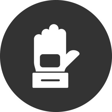 Vektör illüstrasyonu, simge ögesi arkaplanı. Eldiven 