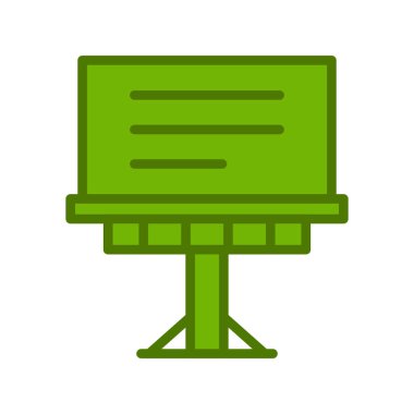 Billboard simgesi. vektör çizim