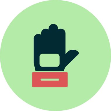 tek eldiven simgesi vektör illüstrasyonu