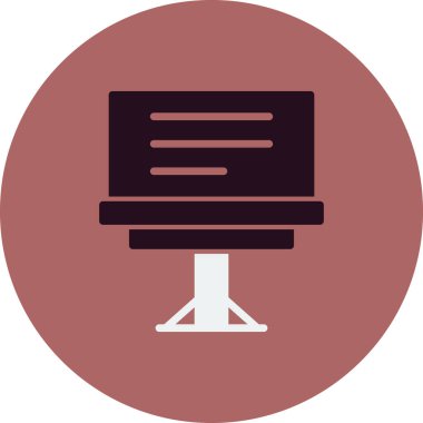 Billboard simgesi. vektör çizim