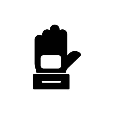 tek eldiven simgesi vektör illüstrasyonu