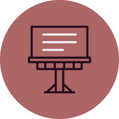 Billboard simgesi. vektör çizim