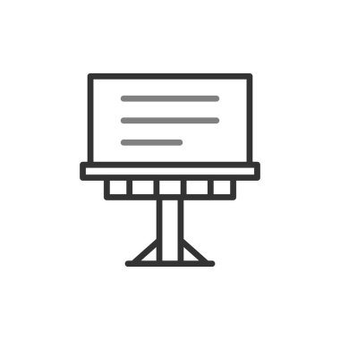 Billboard simgesi. vektör çizim