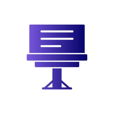 Billboard modern simgesinin vektör illüstrasyonu