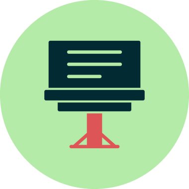 Billboard simgesi. vektör çizim