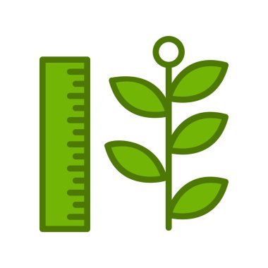 para büyüme kavramı basit simge, vektör illüstrasyonu