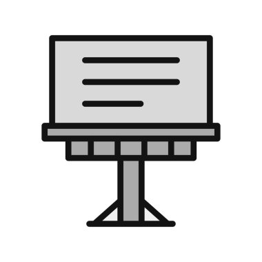 Billboard simgesi. vektör çizim