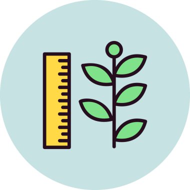 para büyüme kavramı basit simge, vektör illüstrasyonu