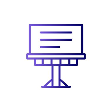 Billboard simgesi. vektör çizim