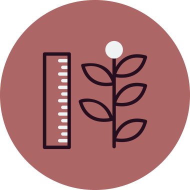 para büyüme kavramı basit simge, vektör illüstrasyonu