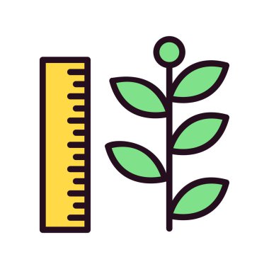 para büyüme kavramı basit simge, vektör illüstrasyonu