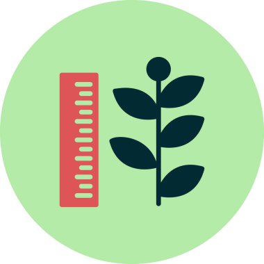 para büyüme kavramı basit simge, vektör illüstrasyonu