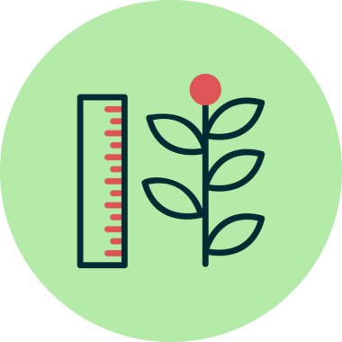 para büyüme kavramı basit simge, vektör illüstrasyonu